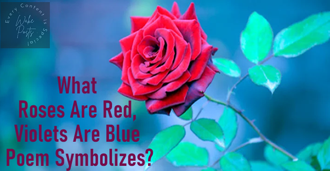 What Roses Are Red, Violets Are Blue Poem Symbolizes?